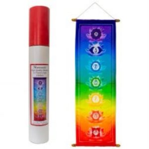 High Quality French Crepe Poly Banner - 7 Chakras