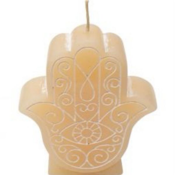 Sacred Symbol Candle - Fatima Hand - Ivory