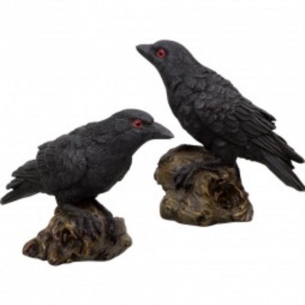 Raven Figurine (set of 2)