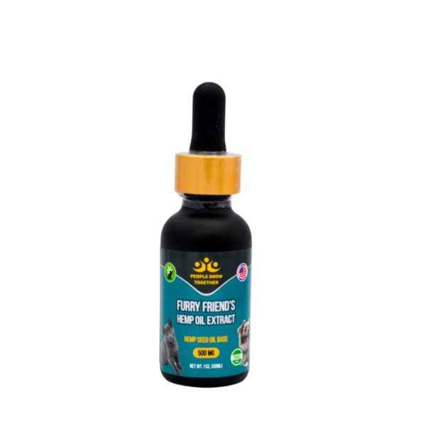 People Grow Together - Furry Friends Hemp Oil Extract - Pet Tincture 500mg