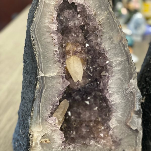 Amethyst Cathedral with inclusions #31